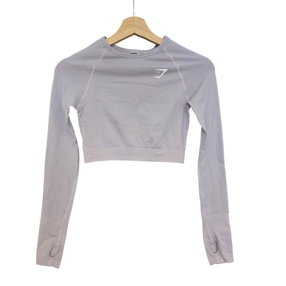 Gymshark Vital Seamless 2.0 Long Sleeve Crop Top Women's Size S - Picture 2 of 8